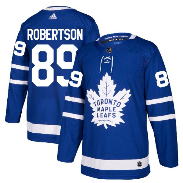 Men's Toronto Maple Leafs #89 Nicholas Robertson Royal Blue Adidas Stitched NHL Jersey Men's Toronto Maple Leafs #89 Nicholas Robertson Royal Blue Adidas Stitched NHL Jersey