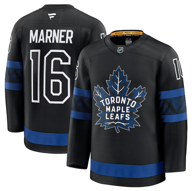 Men's Toronto Maple Leafs Active Player Custom Black 2024-25 Alternate Stitched Hockey Jersey Men's Toronto Maple Leafs Active Player Custom Black 2024-25 Alternate Stitched Hockey Jersey