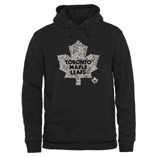 Men's Toronto Maple Leafs Black Rink Warrior Pullover Hoodie Men's Toronto Maple Leafs Black Rink Warrior Pullover Hoodie