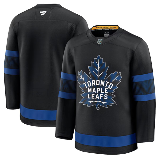 Men's Toronto Maple Leafs Blank Black 2024-25 Alternate Stitched Hockey Jersey Men's Toronto Maple Leafs Blank Black 2024-25 Alternate Stitched Hockey Jersey