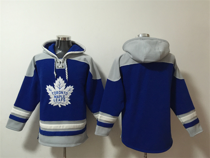 Men's Toronto Maple Leafs Blank Blue Ageless Must-Have Lace-Up Pullover Hoodie Men's Toronto Maple Leafs Blank Blue Ageless Must-Have Lace-Up Pullover Hoodie