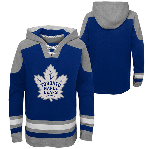 Men's Toronto Maple Leafs Blank Blue Ageless Must-Have Lace-Up Pullover Hoodie Men's Toronto Maple Leafs Blank Blue Ageless Must-Have Lace-Up Pullover Hoodie