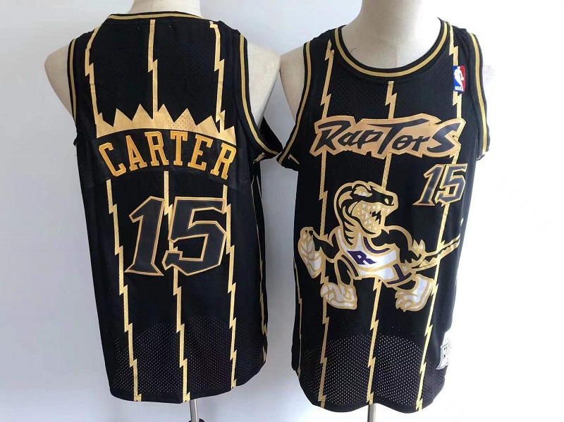 Men's Toronto Raptors #15 Vince Carter Black Throwback Stitched Jersey Men's Toronto Raptors #15 Vince Carter Black Throwback Stitched Jersey