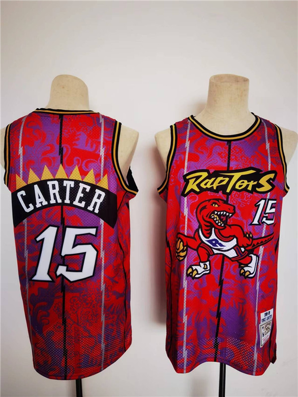 Men's Toronto Raptors #15 Vince Carter Lunar New Year Tiger CNY 4.0 Throwback Stitched Jersey Men's Toronto Raptors #15 Vince Carter Lunar New Year Tiger CNY 4.0 Throwback Stitched Jersey