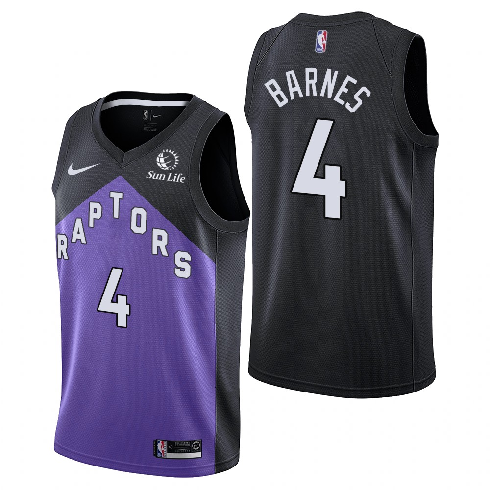 Men's Toronto Raptors #4 Scottie Barnes Earned Edition Black Jersey Men's Toronto Raptors #4 Scottie Barnes Earned Edition Black Jersey
