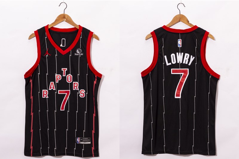 Men's Toronto Raptors #7 Kyle Lowry Black 2021 Brand Jordan City Edition Swingman Jersey With The Sponsor Logo Men's Toronto Raptors #7 Kyle Lowry Black 2021 Brand Jordan City Edition Swingman Jersey With The Sponsor Logo