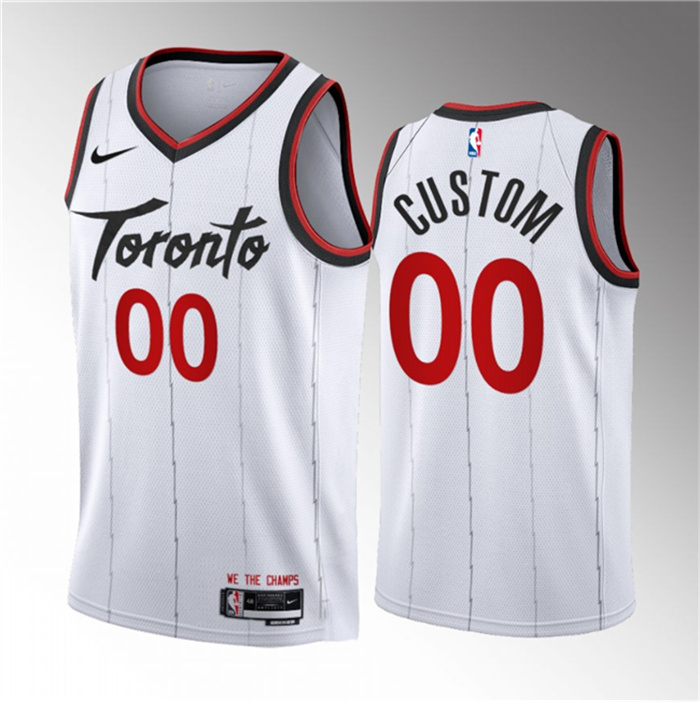 Men's Toronto Raptors Active Player Custom White 2023 24 Association Edition Stitched Basketball Jersey Men's Toronto Raptors Active Player Custom White 2023 24 Association Edition Stitched Basketball Jersey