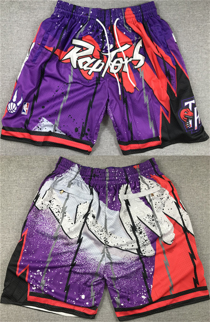 Men's Toronto Raptors Purple Red Mitchell&Ness Shorts (Run Small) Men's Toronto Raptors Purple Red Mitchell&Ness Shorts (Run Small)