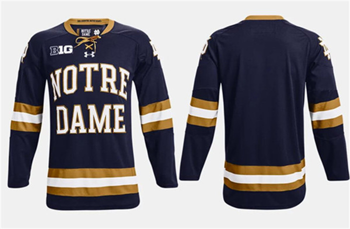 Men's UA Collegiate Navy Stitched Hockey Jersey Men's UA Collegiate Navy Stitched Hockey Jersey