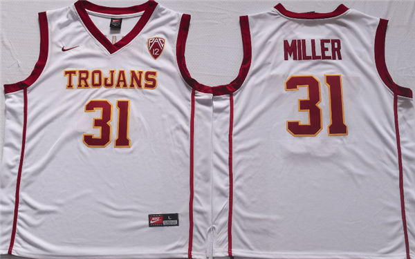 Men's USC Trojans #31 Cheryl Miller White Stitched Jersey Men's USC Trojans #31 Cheryl Miller White Stitched Jersey