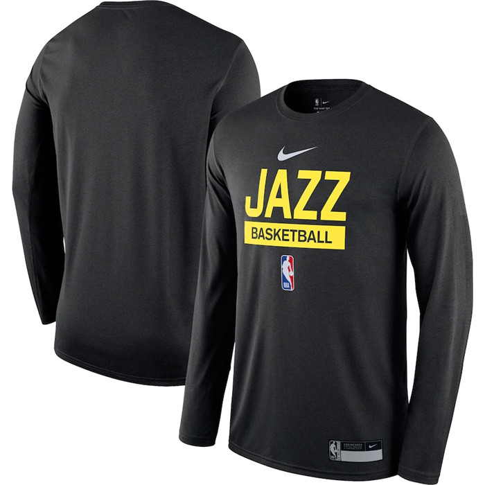 Men's Utah Jazz Black 2022 23 Legend On-Court Practice Performance Long Sleeve T-Shirt Men's Utah Jazz Black 2022 23 Legend On-Court Practice Performance Long Sleeve T-Shirt