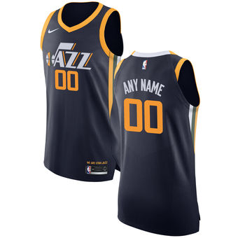 Men's Utah Jazz Nike Navy Custom Jersey Men's Utah Jazz Nike Navy Custom Jersey