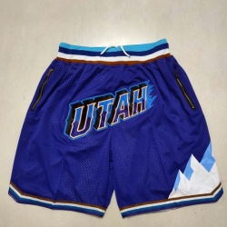 Men's Utah Jazz purple pocket Shorts Men's Utah Jazz purple pocket Shorts