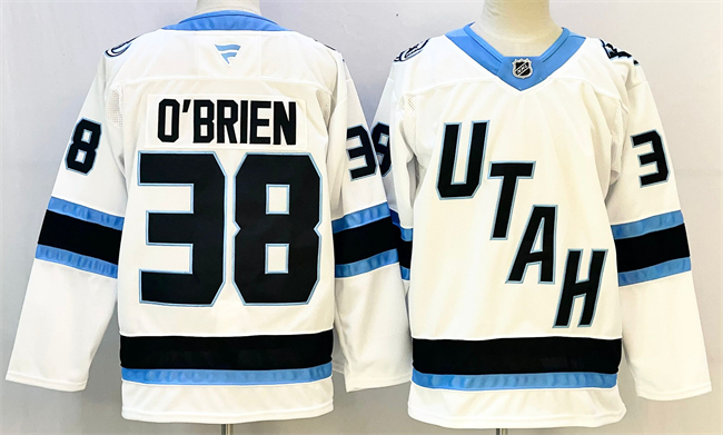 Men's Utah Mammoth #38 Liam O'Brien White Stitched Jersey