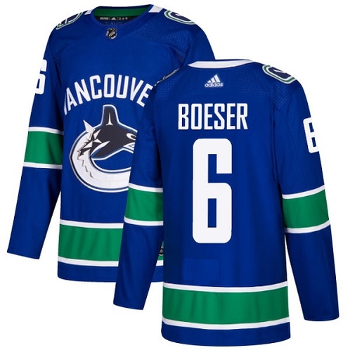 Men's Vancouver Canucks #6 Brock Boeser Authentic Blue Adidas Jersey Men's Vancouver Canucks #6 Brock Boeser Authentic Blue Adidas Jersey