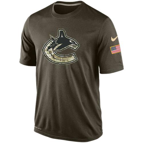 Men's Vancouver Canucks Salute To Service Nike Dri-FIT T-Shirt Men's Vancouver Canucks Salute To Service Nike Dri-FIT T-Shirt
