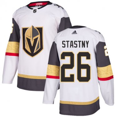 Men's Vegas Golden Knights #26 Paul Stastny White Away Hockey Jersey