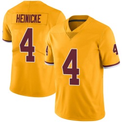 Men's Washington Redskins #4 Taylor Heinicke Limited Color Rush Jersey - Gold