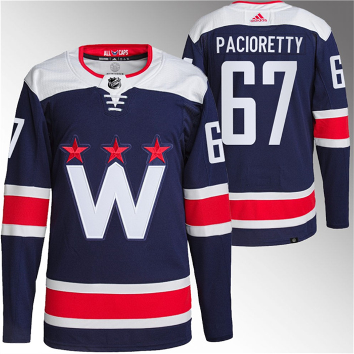 Men's Washington Capitals #67 Max Pacioretty Navy Stitched Jersey Men's Washington Capitals #67 Max Pacioretty Navy Stitched Jersey
