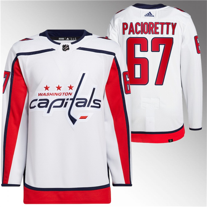 Men's Washington Capitals #67 Max Pacioretty White Stitched Jersey Men's Washington Capitals #67 Max Pacioretty White Stitched Jersey