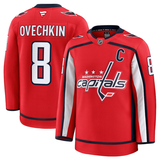Men's Washington Capitals Active Player Custom Red 2024-25 Home Stitched Hockey Jersey Men's Washington Capitals Active Player Custom Red 2024-25 Home Stitched Hockey Jersey