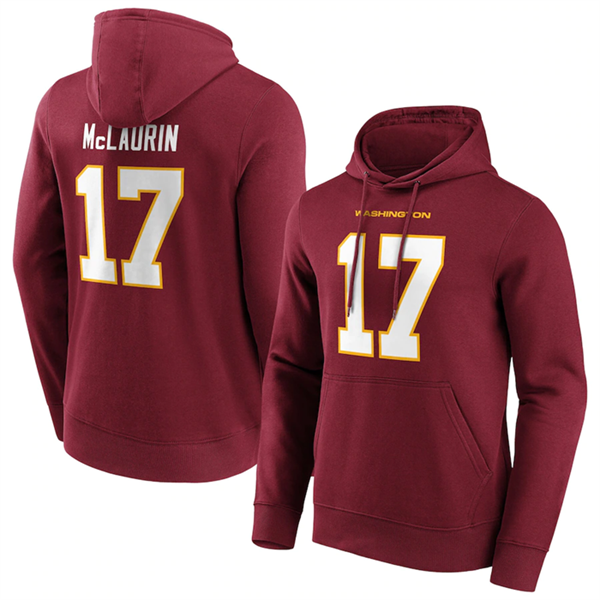 Men's Washington Commanders #17 Terry McLaurin Red HoodieS