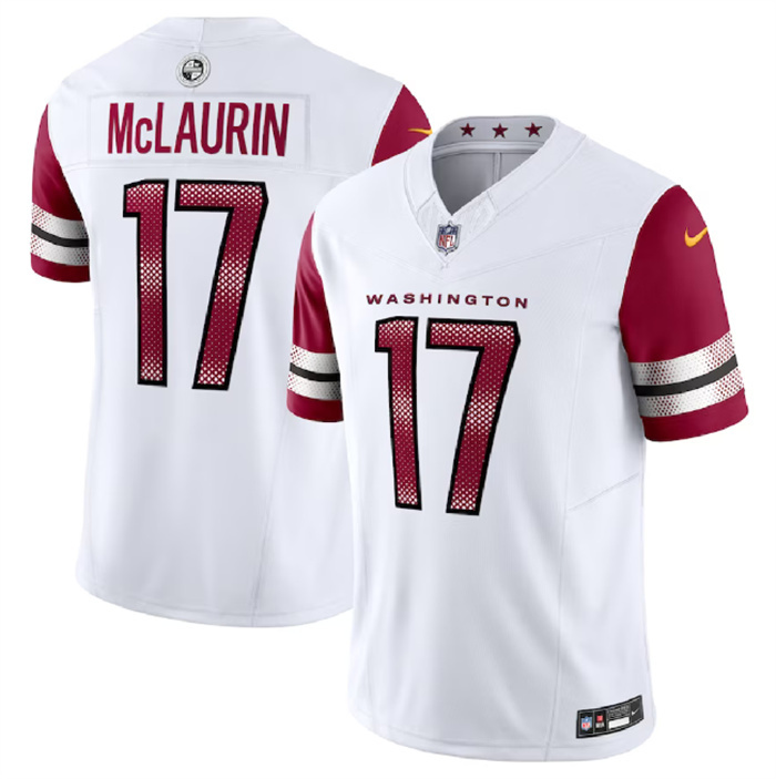 Men's Washington Commanders #17 Terry McLaurin White 2023 F.U.S.E. Vapor Limited Stitched Football Jersey Men's Washington Commanders #17 Terry McLaurin White 2023 F.U.S.E. Vapor Limited Stitched Football Jersey