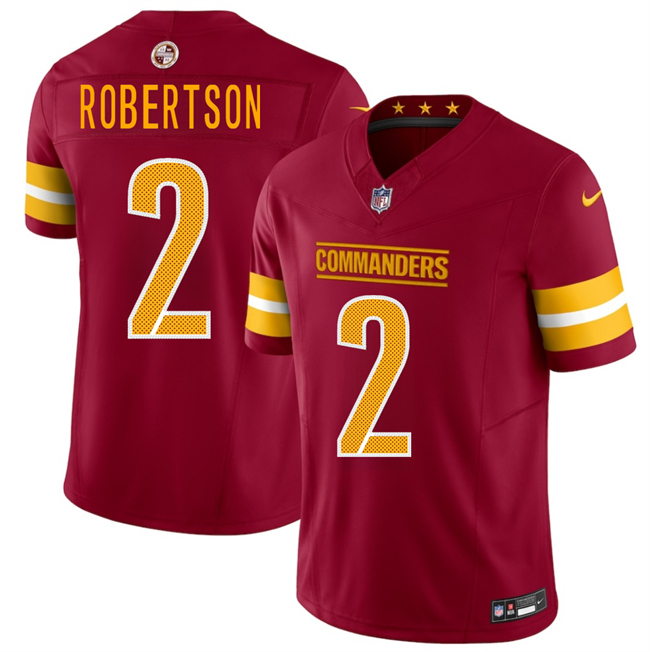 Men's Washington Commanders #2 Amik Robertson Burgundy F.U.S.E. Vapor Limited Stitched Football Jersey Men's Washington Commanders #2 Amik Robertson Burgundy F.U.S.E. Vapor Limited Stitched Football Jersey
