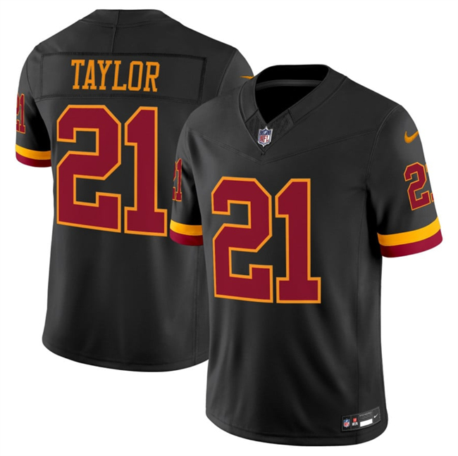Men's Washington Commanders #21 Sean Taylor Black 2026 F.U.S.E. Hail Raiser Alternate Vapor Limited Stitched Football Jersey Men's Washington Commanders #21 Sean Taylor Black 2026 F.U.S.E. Hail Raiser Alternate Vapor Limited Stitched Football Jersey