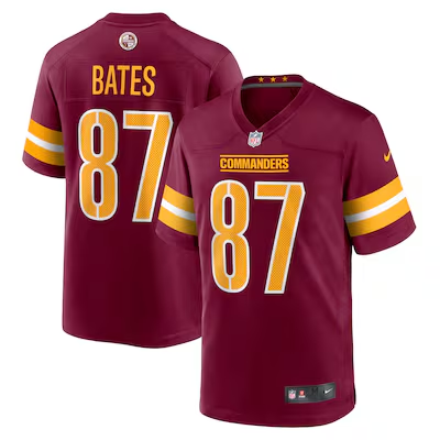 Men's Washington Commanders #87 John Bates Red Vapor Limited Stitched Football Jersey Men's Washington Commanders #87 John Bates Red Vapor Limited Stitched Football Jersey