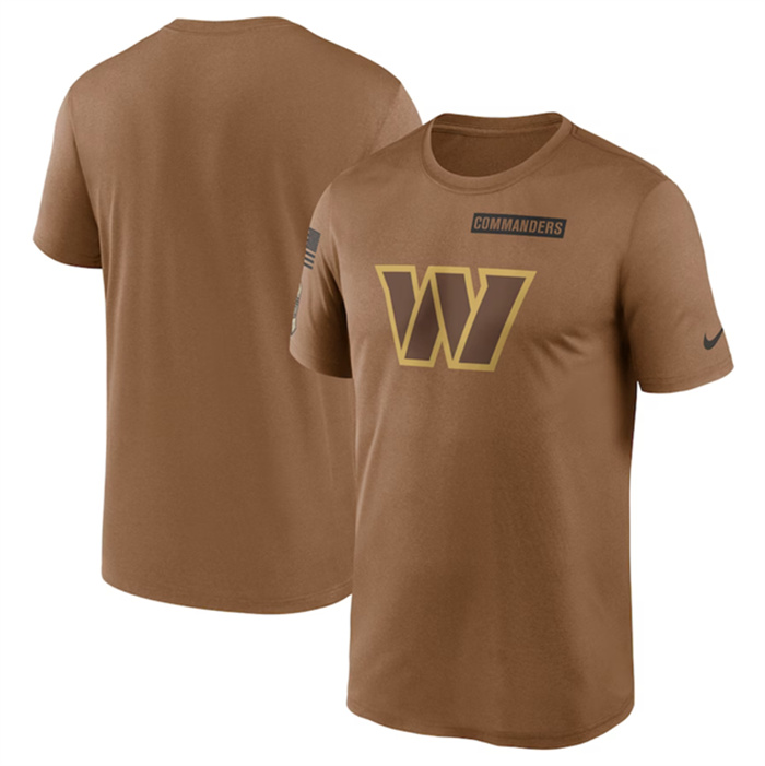 Men's Washington Commanders 2023 Brown Salute To Service Legend Performance T-Shirt Men's Washington Commanders 2023 Brown Salute To Service Legend Performance T-Shirt