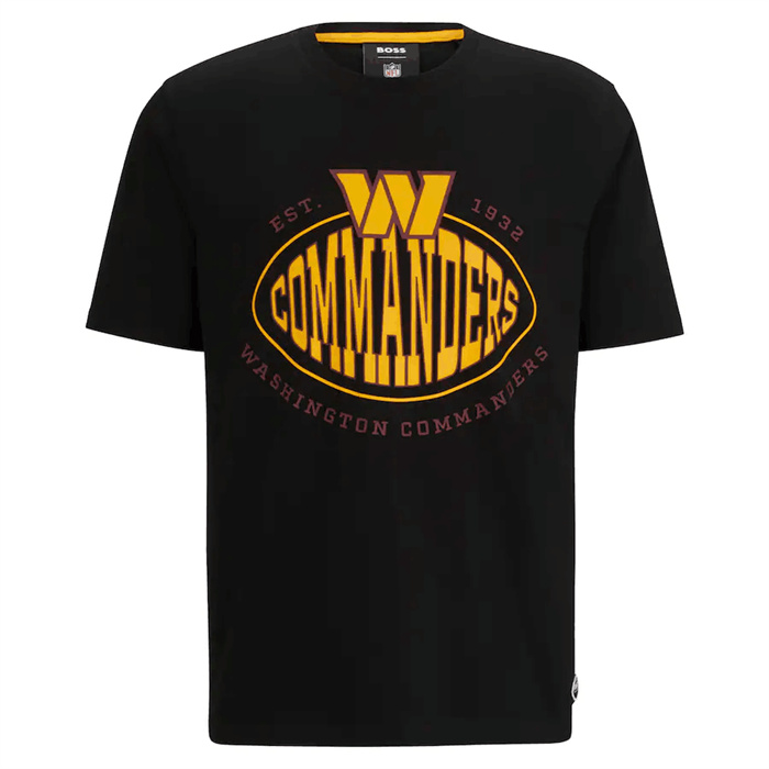 Men's Washington Commanders Black BOSS X Trap T-Shirt Men's Washington Commanders Black BOSS X Trap T-Shirt