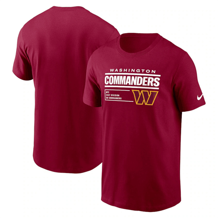Men's Washington Commanders Burgundy Division Essential T-Shirt Men's Washington Commanders Burgundy Division Essential T-Shirt