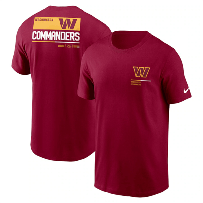 Men's Washington Commanders Burgundy Team Incline T-Shirt Men's Washington Commanders Burgundy Team Incline T-Shirt