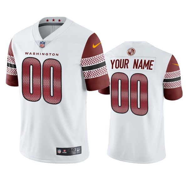 Men's Washington Commanders Customized 2022 White Vapor Untouchable Stitched Jersey Men's Washington Commanders Customized 2022 White Vapor Untouchable Stitched Jersey