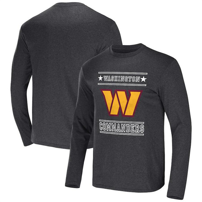 Men's Washington Commanders Heathered Charcoal X Darius Rucker Collection Long Sleeve T-Shirt Men's Washington Commanders Heathered Charcoal X Darius Rucker Collection Long Sleeve T-Shirt