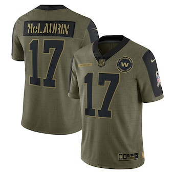 Men's Washington Football Team #17 Terry McLaurin Nike Olive 2021 Salute To Service Limited Player Jersey Men's Washington Football Team #17 Terry McLaurin Nike Olive 2021 Salute To Service Limited Player Jersey