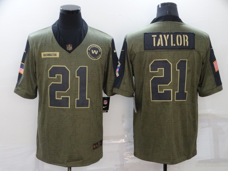 Men's Washington Football Team #21 Sean Taylor Nike Olive 2021 Salute To Service Limited Player Jersey Men's Washington Football Team #21 Sean Taylor Nike Olive 2021 Salute To Service Limited Player Jersey