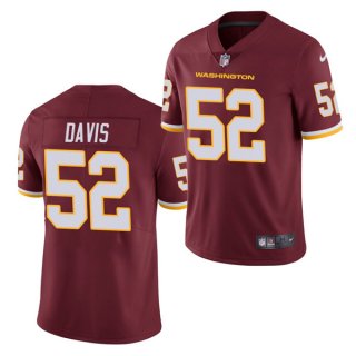 Men's Washington Football Team #52 Jamin Davis Burgundy Vapor Untouchable Limited Stitched Jersey Men's Washington Football Team #52 Jamin Davis Burgundy Vapor Untouchable Limited Stitched Jersey