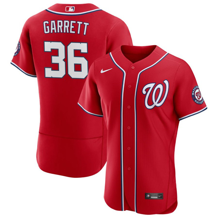 Men's Washington Nationals #36 Stone Garrett Red Flex Base Stitched MLB Jersey Men's Washington Nationals #36 Stone Garrett Red Flex Base Stitched MLB Jersey