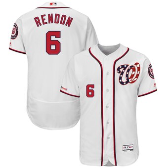 Men's Washington Nationals #6 Anthony Rendon Majestic White Flex Base Player Jersey