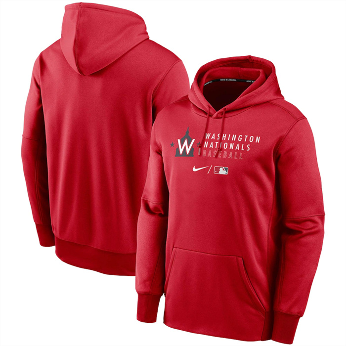 Men's Washington Nationals Red 2022 Performance Pullover Hoodies Men's Washington Nationals Red 2022 Performance Pullover Hoodies
