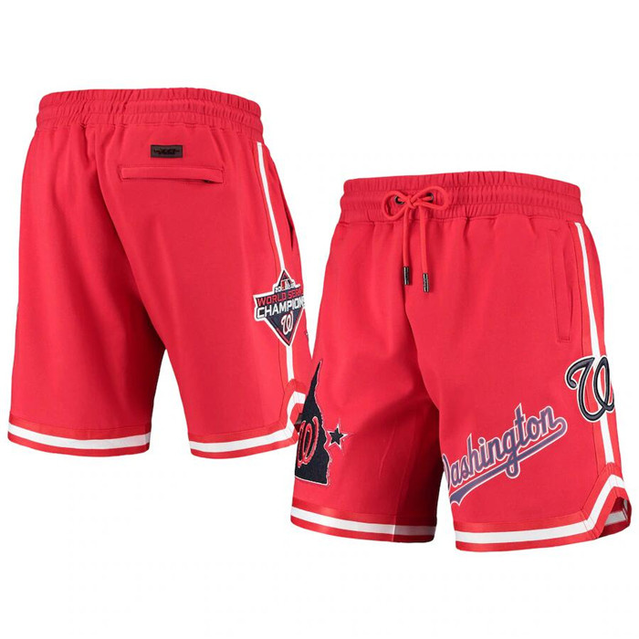 Men's Washington Nationals Red Shorts Men's Washington Nationals Red Shorts