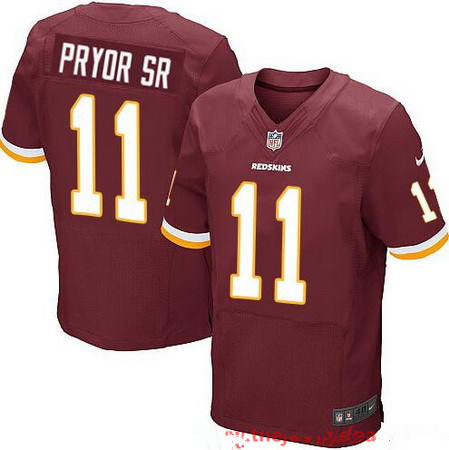 Men's Washington Redskins #11 Terrelle Pryor Sr Burgundy Red Team Color Stitched NFL Nike Elite Jersey Men's Washington Redskins #11 Terrelle Pryor Sr Burgundy Red Team Color Stitched NFL Nike Elite Jersey