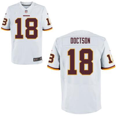 Washington Redskins #18 Josh Doctson Nike White Elite 2016 Draft Pick Jersey