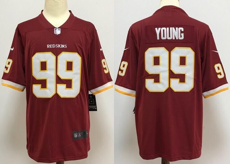 Men's Washington Redskins #99 Chase Young Burgundy 2020 NFL Draft First Round Pick Red vapor Limited Jersey Men's Washington Redskins #99 Chase Young Burgundy 2020 NFL Draft First Round Pick Red vapor Limited Jersey