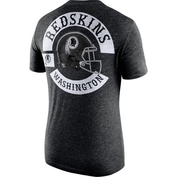 Men's Washington Redskins Nike Black Helmet Tri Blend T-Shirt2 Men's Washington Redskins Nike Black Helmet Tri Blend T-Shirt2