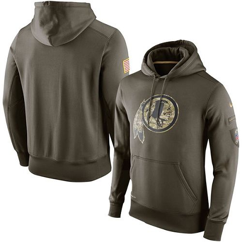 Men's Washington Redskins Nike Olive Salute To Service KO Performance Hoodie Men's Washington Redskins Nike Olive Salute To Service KO Performance Hoodie