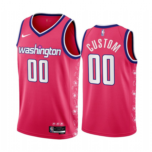 Men's Washington Wizards Active Player Custom 2022 23 Pink Cherry Blossom City Edition Limited Stitched Basketball Jersey Men's Washington Wizards Active Player Custom 2022 23 Pink Cherry Blossom City Edition Limited Stitched Basketball Jersey