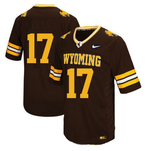 Men's Wyoming Cowboys #17 Josh Allen Brown Stitched College Football Jersey Men's Wyoming Cowboys #17 Josh Allen Brown Stitched College Football Jersey